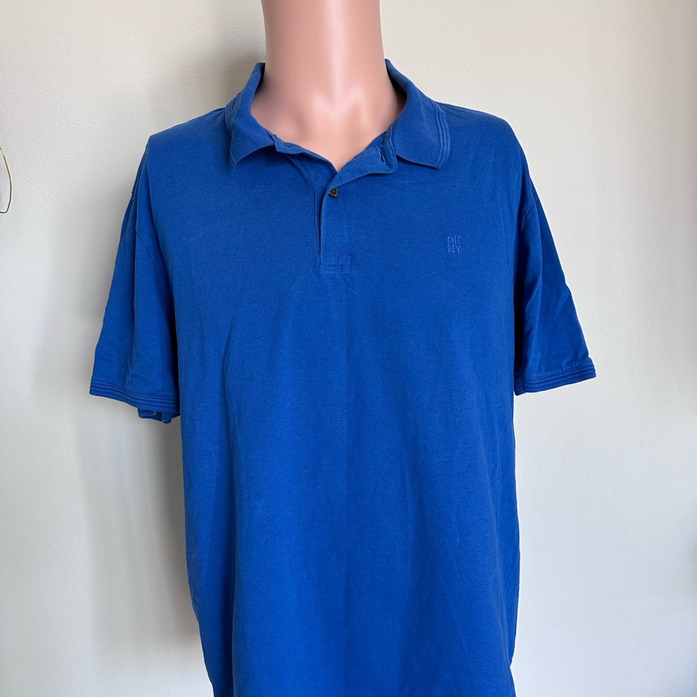DKNY Men’s Blue Polo - Large